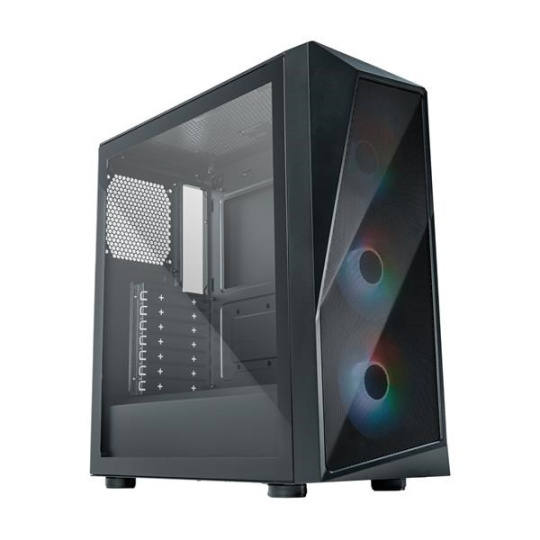 BAZAR - Cooler Master case CMP 520, mini-ITX, bez zdroje, průhledná bočnice, černá - Poškozený obal (Komplet)