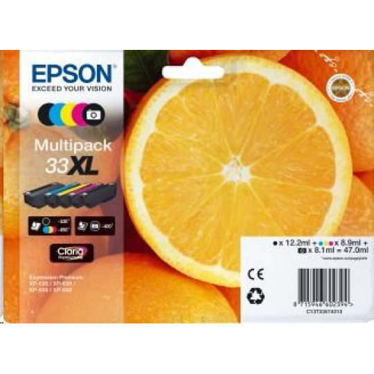 Atrament EPSON Multipack "Orange" 5 farieb 33XL Claria Premium Ink