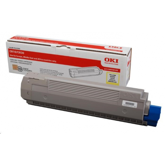 Toner OKI Yellow pre C810,C830 (8 000 strán za minútu))