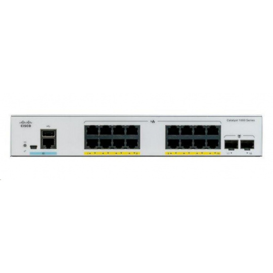 Cisco Catalyst C1000-16FP-2G-L, 16x10/100/1000, 2xSFP, PoE