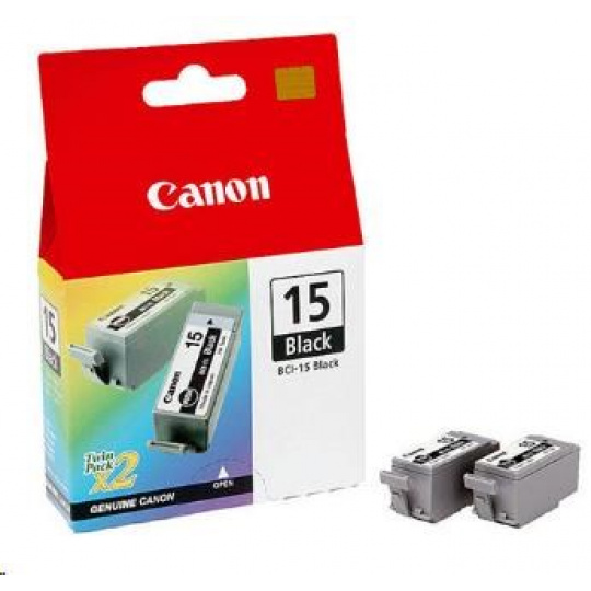 Canon BJ CARTRIDGE black BCI-15BK (2ks) twin (BCI15BK)