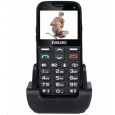 EVOLVEO EasyPhone XG, mobilný telefón pre seniorov s nabíjacím stojanom, čierny