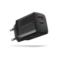 AXAGON ACU-PQ30, Sil nabíjačka do siete 30W, 2x port (USB-A + USB-C), PD3.0/PPS/QC4+/SFC/AFC/Apple, čierna