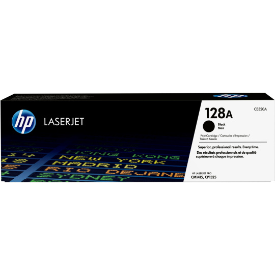 HP 128A Black LJ Toner cart, CE320A (2,000 pages)