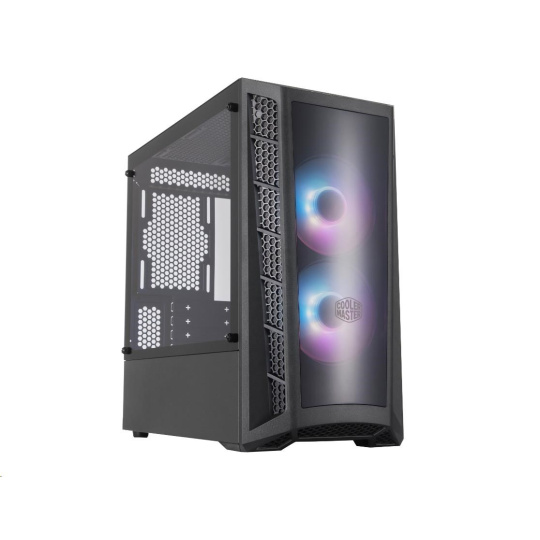 Skriňa Cooler Master MasterBox MB320L, aRGB, mATX, Mid Tower, čierna, bez zdroja