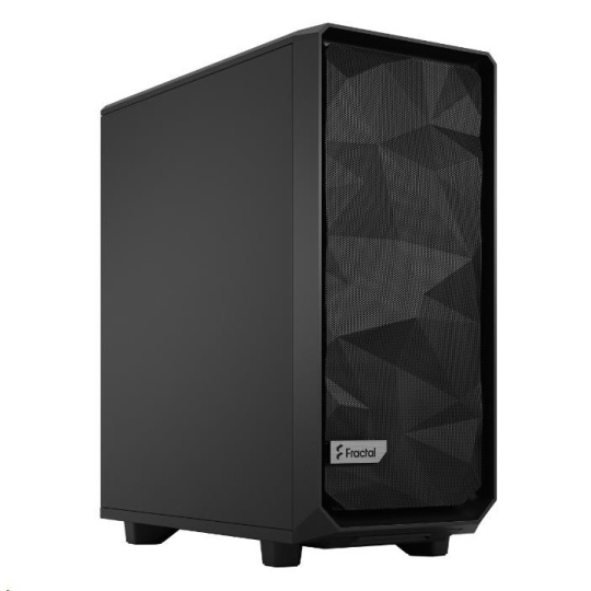 FRACTAL DESIGN skříň Meshify 2 Compact Black Solid, USB 3.1 Type-C, 2x USB 3.0, bez zdroje, mATX