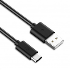 Kábel USB PREMIUMCORD 3.1 C/M - USB 2.0 A/M, rýchlonabíjací prúd 3A, 2 m, čierna