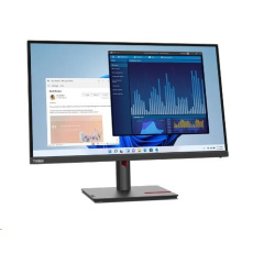 LENOVO LCD ThinkVision T27p-30-27" IPS,matný,16:9,3840x2160,178/178,6ms,350cd,1300:1,DP,HDMI,PIVOT,VESA,3r