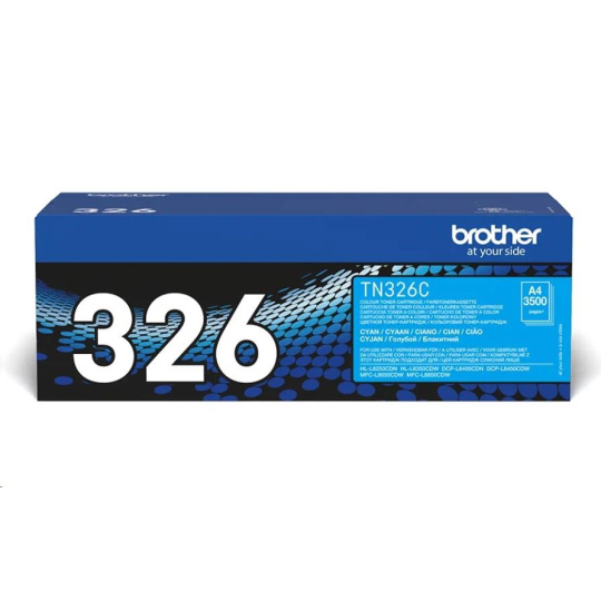 Toner BROTHER TN-326C Laserový spotrebný materiál - 3500 strán za minútu - pre DCP-L8450CDW