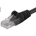 PREMIUMCORD Patch kábel UTP RJ45-RJ45 CAT5e 3m čierny