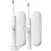 Philips Sonicare 6100 HX6877/34 elektrický zubní kartáček, sada 2 kusů, časovač, cestovní pouzdro, bílá