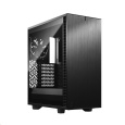 FRACTAL DESIGN skříň Define 7 Compact Black TG light, USB 3.1 Type-C, 2x USB 3.0, bez zdroje, mATX