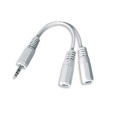 GEMBIRD Audio kábel 3,5 mm Jack - 2x 3,5 mm Jack (M/F, rozbočovač, stereo)