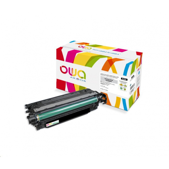 OWA Armor toner pre HP Color Laserjet CP3525, 10500 strán, CE250X, čierna/čierna