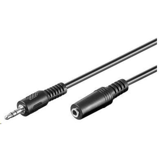 PREMIUMCORD Audio kábel 3,5 mm Jack - predĺženie Jack 3 m (M/F, stereo)