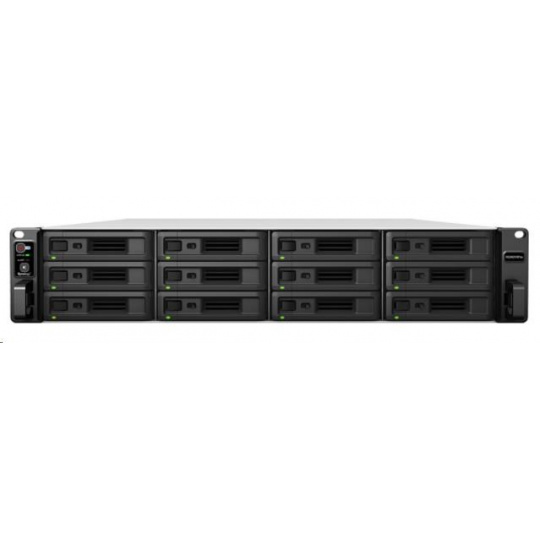 Synology RS3621RPxs RackStation (6C/XeonD-1531/2,2-2,7GHz/8GBRAM/12xSATA/2xUSB3.0/4xGbE/2xPCIe/RP)