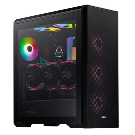 ADATA XPG case DEFENDER Mid-Tower, bez zdroje, 3x 120mm Fan, Černá